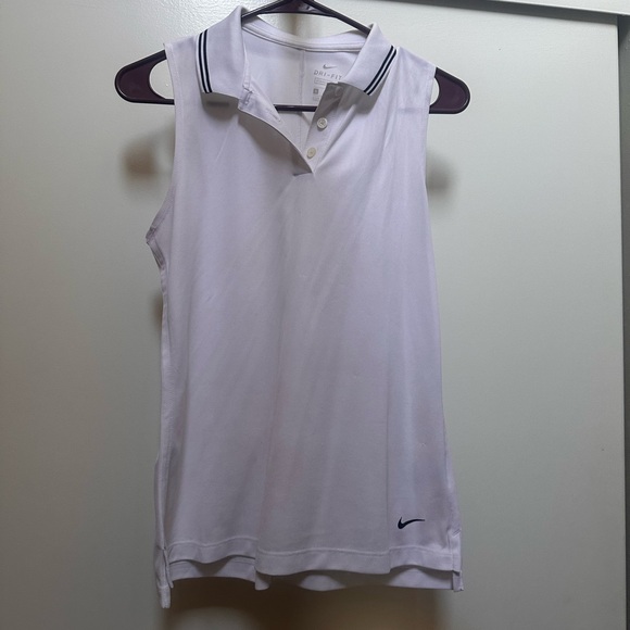 Nike Dri-FIT White Polo Shirt - Picture 1 of 4